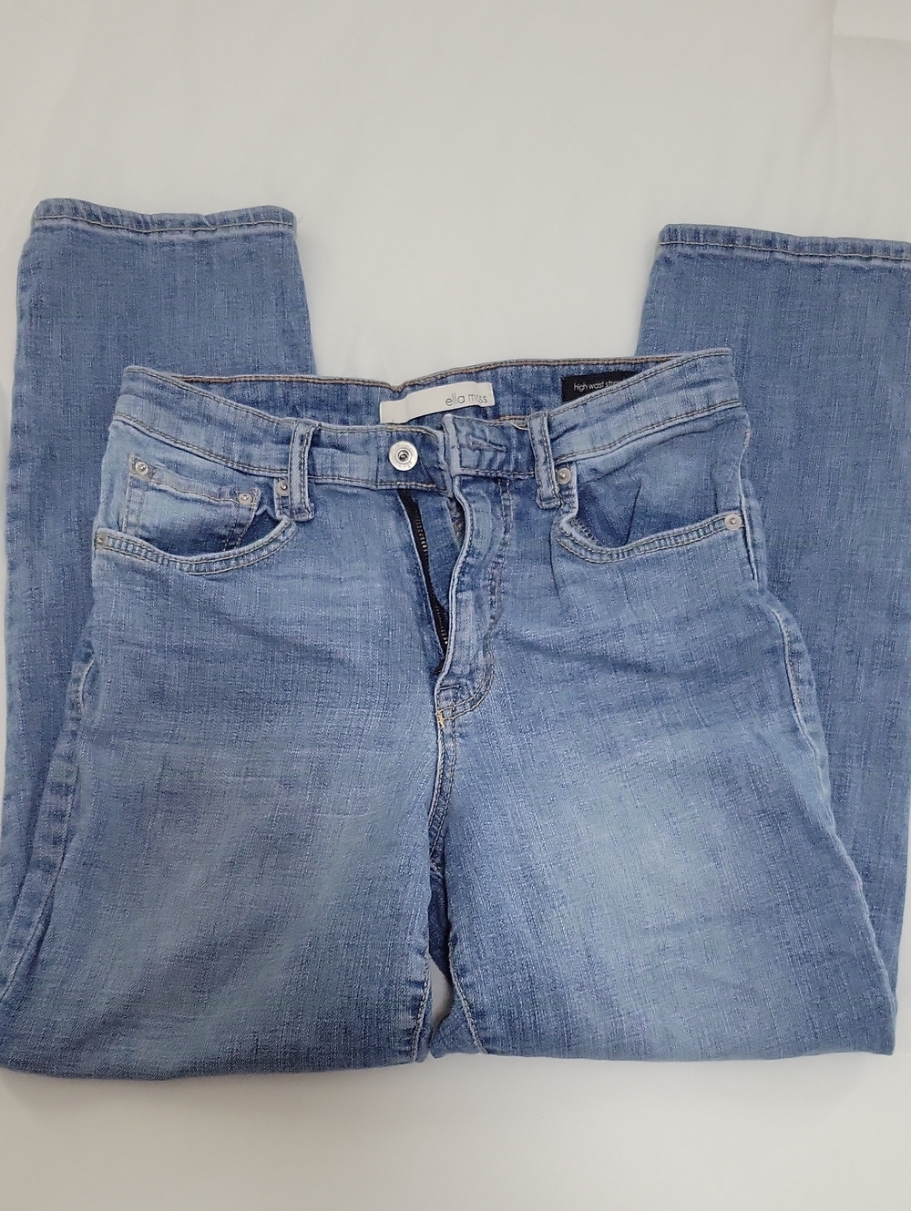 Ella Moss Light Blue Straight Leg Jeans